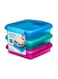 Sistema Sandwich Box Coloured 3 Pack SW 450ml : Sandwich Storage Containers - Leak-proof - Portable - BPA-free Assorted