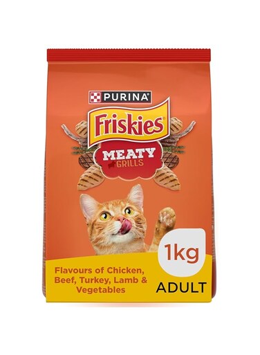 Friskies Purina Dry Cat Food Meaty Grill 1kg