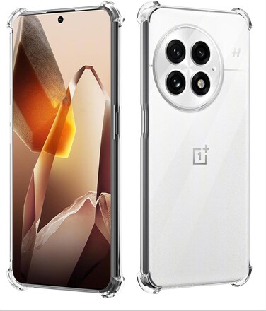 Clear Case for Oneplus 13 5G, Ultra Slim Fit Soft TPU Corner Bumper Airbag Drop Protection Shockproof Anti-Scratch Crystal Phone Cover For Oneplus 13 5G Transparent