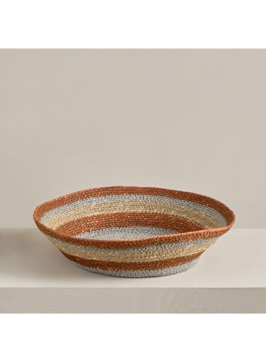 Home Box Noir Sea Grass Storage Basket - 35x35x10 cm