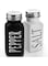 DWTS Farmhouse Salt and Pepper Shaker Set - Salt and Pepper Shakers Cute - Vintage Glass Black and White Shaker Set with Stainless Steel Lid - For Black and White Kitchen, Rae dunn Kitchen Decor