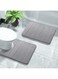 Bathroom Rug Mat Set Ultra-Soft Polyester Machine-Washable Door Mat Non-Slip Easy Absorbent Bath Mat Non-Shrink Rectangular Shaggy Floor Mat For Shower Toilet Safety Bathroom Accessories
