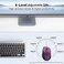 TECKNET Wireless Mouse, 2.4G USB Computer Mouse with 6-Level Adjustable 4800 DPI, 30 Months Battery, Ergonomic Grips, 6 Buttons Portable for PC, Chromebook, Mac - Purple