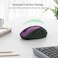 TECKNET Wireless Mouse, 2.4G USB Computer Mouse with 6-Level Adjustable 4800 DPI, 30 Months Battery, Ergonomic Grips, 6 Buttons Portable for PC, Chromebook, Mac - Purple
