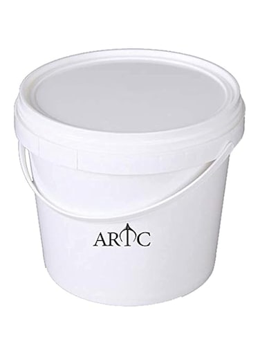ARTC Multipurpose Round Shape Yogurt Plastic Container with Lid (White,1Kg)