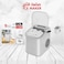 Portable Ice Maker Machine for Countertop - 1.1L Capacity, 9 Bullet Ice Cubes Ready in Minutes, 112W Efficient Compact Design - White


