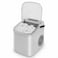 Portable Ice Maker Machine for Countertop - 1.1L Capacity, 9 Bullet Ice Cubes Ready in Minutes, 112W Efficient Compact Design - White

