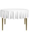 Lann's Linens (180cm Diameter, White) - - 180cm Round Premium Tablecloth for Wedding/Banquet/Restaurant - Polyester Fabric Table Cloth - White