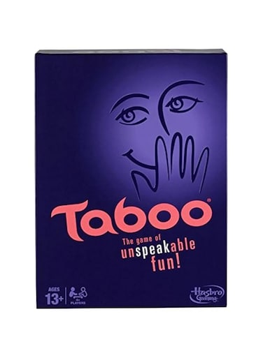Hasbro Gaming - Taboo Board Game, Guessing Board Game for Families and Kids Ages 13+, Party Games for 4 or More Players;