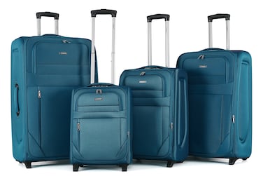 STARLIFE 4 Piece Softside Spinner 2 Wheels Fabric Trolley Luggage With Number Lock 20/24/28/32 Inches