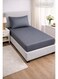 2-Piece Striped Microfiber Fitted Sheet Set Single 90x200cm &acirc;&euro;&ldquo; Soft Elastic Deep Pocket 17cm Bedsheet with 1 Pillowcase 50x70cm, Grey Microfiber Grey Single
