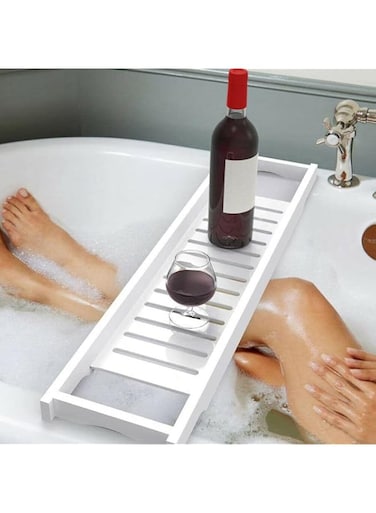 Bath Tub Bathroom Rack Shelf Tidy Tray Storage Caddy Organiser Boxed