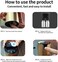 AUTO FAMILY Waterless Dual Oil Diffuser for Car, Waterless Diffusers for Essential Oils with Timer &amp; No Leakage Tech, Cordless Aromatherapy Essential Oil Diffuser Battery Operated for Car