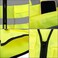 AUTO FAMILY High Visibility Safety Vests with Reflective Strips XXL&ndash; ANSI Compliant Workwear for Construction, Cycling &amp; Roadside Assistance (Green - 3Pcs)