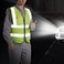 AUTO FAMILY High Visibility Safety Vests with Reflective Strips XXL&ndash; ANSI Compliant Workwear for Construction, Cycling &amp; Roadside Assistance (Net - Green - 3Pcs)