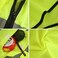 AUTO FAMILY High Visibility Safety Vests with Reflective Strips XXL&ndash; ANSI Compliant Workwear for Construction, Cycling &amp; Roadside Assistance (Net - Green - 3Pcs)