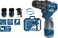 Auto Family 18V Lithium-Ion Power, 1800 RPM, 55Nm High Torque Output, 0.8-10mm Chuck Capacity Brushless Cordless Drill Set, Double Battery Power Kit with Charger, Rechargeable Hand Drill