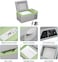 AUTO FAMILY Electric Car Refrigerator, Cooler Box 9L &ndash; 12V/24V Portable Cooler &amp; Freezer for Outdoor Adventures (9L)