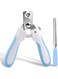 Nyganmelloz Cat Nail Clipper with Safety Guard Pet Nail Clipper and Claw Trimmer to Avoid Over-Cutting Stainless Steel for Cats Dogs,Pet Grooming Scissor Tool with Nail File blue