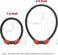 ROCKBROS Bike Lock 5 Digit Cable Lock Lightweight Bicycle Lock Bike Lock Combination Portable Lock for Bike 22inch Red