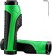 ROCKBROS Mountain Bike Grips Handlebar Bicycle Handlebar Grips Bike Handle Grips Double Aluminum Clamp Lock On Grips for MTB BMX Mountain Bike Handle Bar Ends Black Green