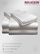 MAXQON Fitted Bed Sheet +1Pcs Pillow Covers, Single Size 90x190+15cm, Color White
