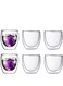 Set of 6- 50 ML Borosilicate Double Wall Tiny Tea Cups