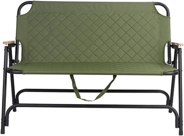 AUTO FAMILY Foldable Outdoor Camping Chair Green &ndash; 2 seater Chair Outdoor, portable camping chair, camping chair 2 person