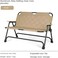 AUTO FAMILY Foldable Outdoor Camping Chair Beige&ndash; 2 seater Chair Outdoor, portable camping chair, camping chair 2 person