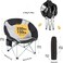 AUTO FAMILY Foldable Moon Camping Chair &ndash; Portable Lounge Chair with Cup Holder, Folding Chair Outdoor