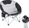 AUTO FAMILY Foldable Moon Camping Chair &ndash; Portable Lounge Chair with Cup Holder, Folding Chair Outdoor