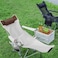 AUTO FAMILY Foldable Moon Camping Chair &ndash; Portable Saucer Lounge Chair with Cup Holder, Folding Chair Outdoor