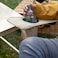 AUTO FAMILY Foldable Moon Camping Chair &ndash; Portable Saucer Lounge Chair with Cup Holder, Folding Chair Outdoor
