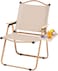 AUTO FAMILY Foldable Camping Chair Beige, Outdoor Portable Foldable Chair, chairs outdoor, chair for bedroom, foldable portable beach chair