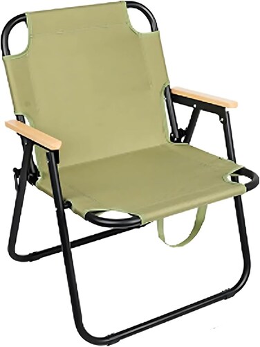AUTO FAMILY Portable Durable Folding Camping Chair Green, Lightweight Folding Chair for Outdoor Enthusiasts, Folding Chair for Every Adventure, Folding Camping Chair for Travel and Leisure (Green)