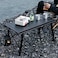 AUTO FAMILY Portable Folding Camping Table, Portable Lightweight Grill Table for Outdoor, Folding Table, Outdoor Table, picnic table metal, Aluminum Roll-Up Table