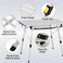 AUTO FAMILY Folding Aluminum Camping Table &ndash; Portable Lightweight Grill Table for Outdoor, Folding Table, Portable Outdoor Table, picnic table metal, Aluminum Roll-Up Table