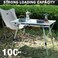 AUTO FAMILY Folding Aluminum Camping Table &ndash; Portable Lightweight Grill Table for Outdoor, Folding Table, Portable Outdoor Table, picnic table metal, Aluminum Roll-Up Table