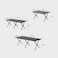 AUTO FAMILY Folding Aluminum Camping Table Black (120 CM) &ndash; Aluminum Roll-Up Table, Portable Lightweight Grill Table for Outdoor, Folding Table, Portable Outdoor Table, picnic table metal