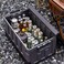 AUTO FAMILY Outdoor Camping Plastic Storage Box 60L Grey, Foldable Plastic Storage Box with Lids, Storage Containers Stackable Plastic Bins For Home, Outdoor Storage Bin (Grey - 60L)