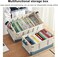 AUTO FAMILY Outdoor Camping Plastic Storage Box 35L, Foldable Plastic Storage Box with Lids, Storage Containers Stackable Plastic Bins For Home, Outdoor Storage Bin