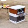 AUTO FAMILY Outdoor Camping Storage Box 50L, Foldable Plastic Storage Box with Lids, Storage Containers Stackable Plastic Bins For Home (Light Grey)