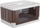 AUTO FAMILY Outdoor Camping Storage Box 50L, Foldable Plastic Storage Box with Lids, Storage Containers Stackable Plastic Bins For Home (Brown)