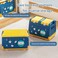 AUTO FAMILY Plastic Storage Box for Kids 25L, Storage Containers Stackable Plastic Bins For Home &amp; Office Organization Snacks Books Storage Box Save Space (Blue - 25L)