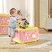 AUTO FAMILY Plastic Storage Box for Kids 25L, Storage Containers Stackable Plastic Bins For Home &amp; Office Organization Snacks Books Storage Box Save Space (Blue - 25L)