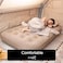 AUTO FAMILY Air Mattress with Electric Pump   Fast Inflatable Bed for Home, Camping &amp; Travel   Durable Leak-Proof Design and Carry Bag (203CM X 152CM)