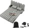 AUTO FAMILY Inflatable Car Air Mattress with Back Seat Support &amp; Pump Black&ndash; Ideal for Road Trips, Camping, and Travel Comfort (Grey)