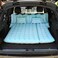 AUTO FAMILY Inflatable Car Air Mattress with Back Seat Support &amp; Pump Black&ndash; Ideal for Road Trips, Camping, and Travel Comfort (Grey)