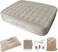 AUTO FAMILY Premium Rechargeable Air Mattress with Built-In Pump &amp; 2 Pillow   Portable Inflatable Bed for Home, Camping &amp; Travel   Durable Leak-Proof Design with Carry Bag (200 X 150 X 40 CM)
