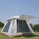 AUTO FAMILY Outdoor Waterproof Camping Tent for 3 to 4 Person, Camping Equipment, Outdoor Tents (Khaki)